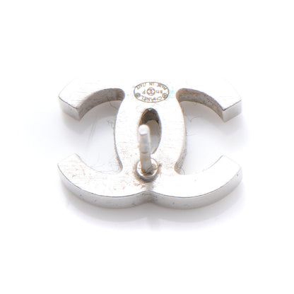 Chanel Baguette Crystal CC Earrings Silver 3 of 4