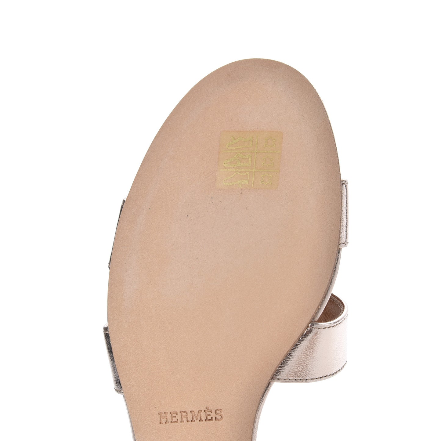 Metallic Nappa Oasis Sandals 40 Rose Dore