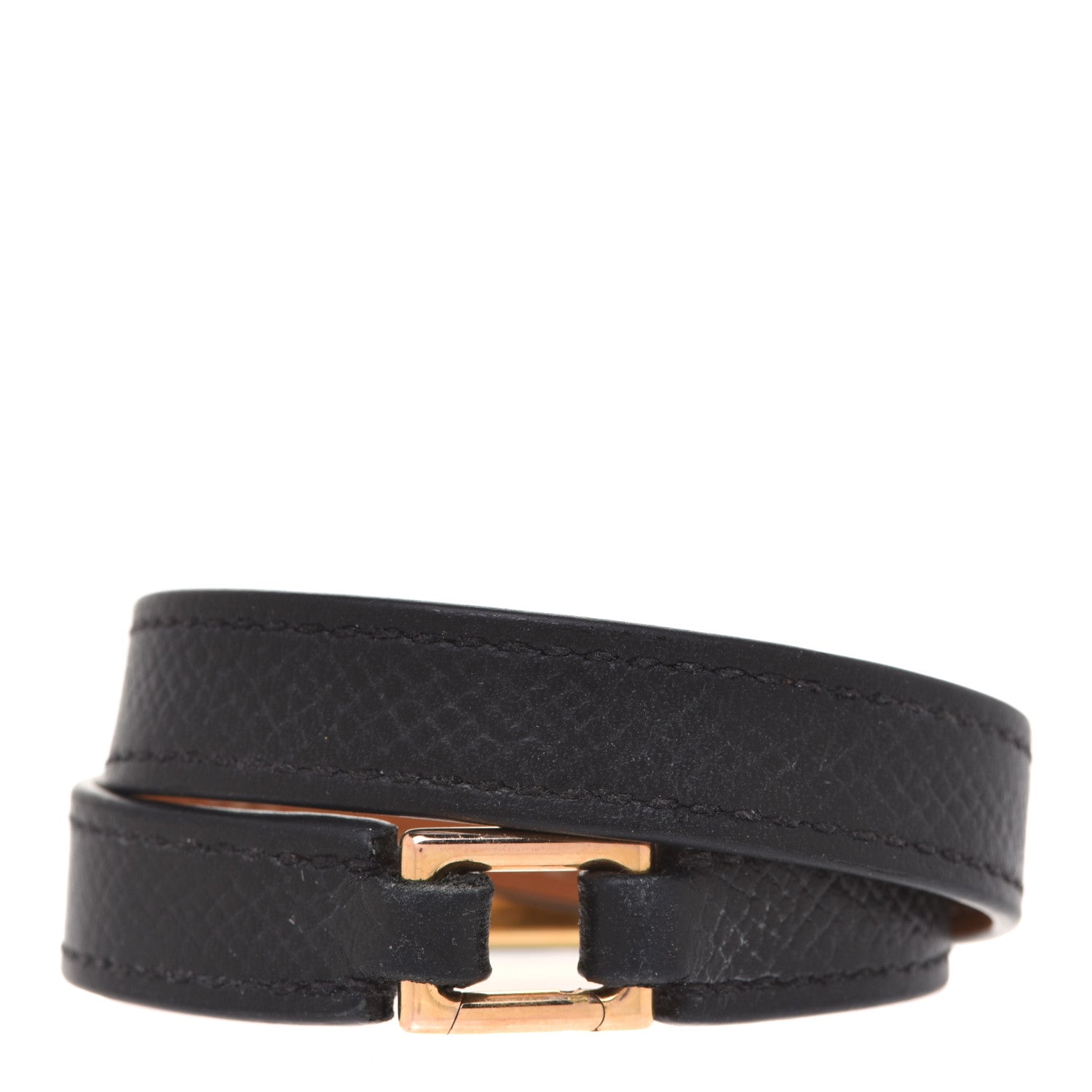 Hermes Epsom Rivale Double Tour Bracelet XS Black 3 of 6