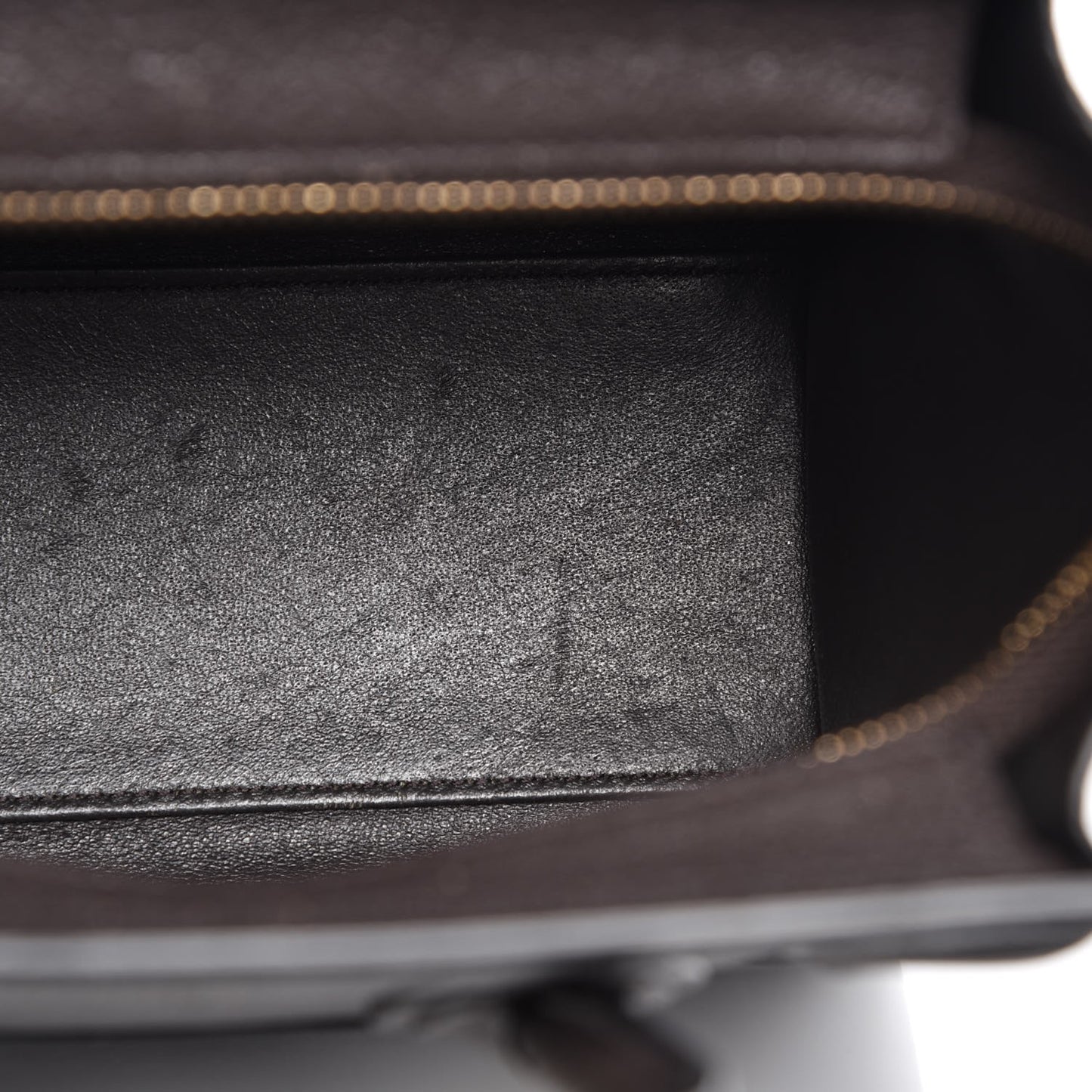 Goatskin Nano Luggage Dark Taupe