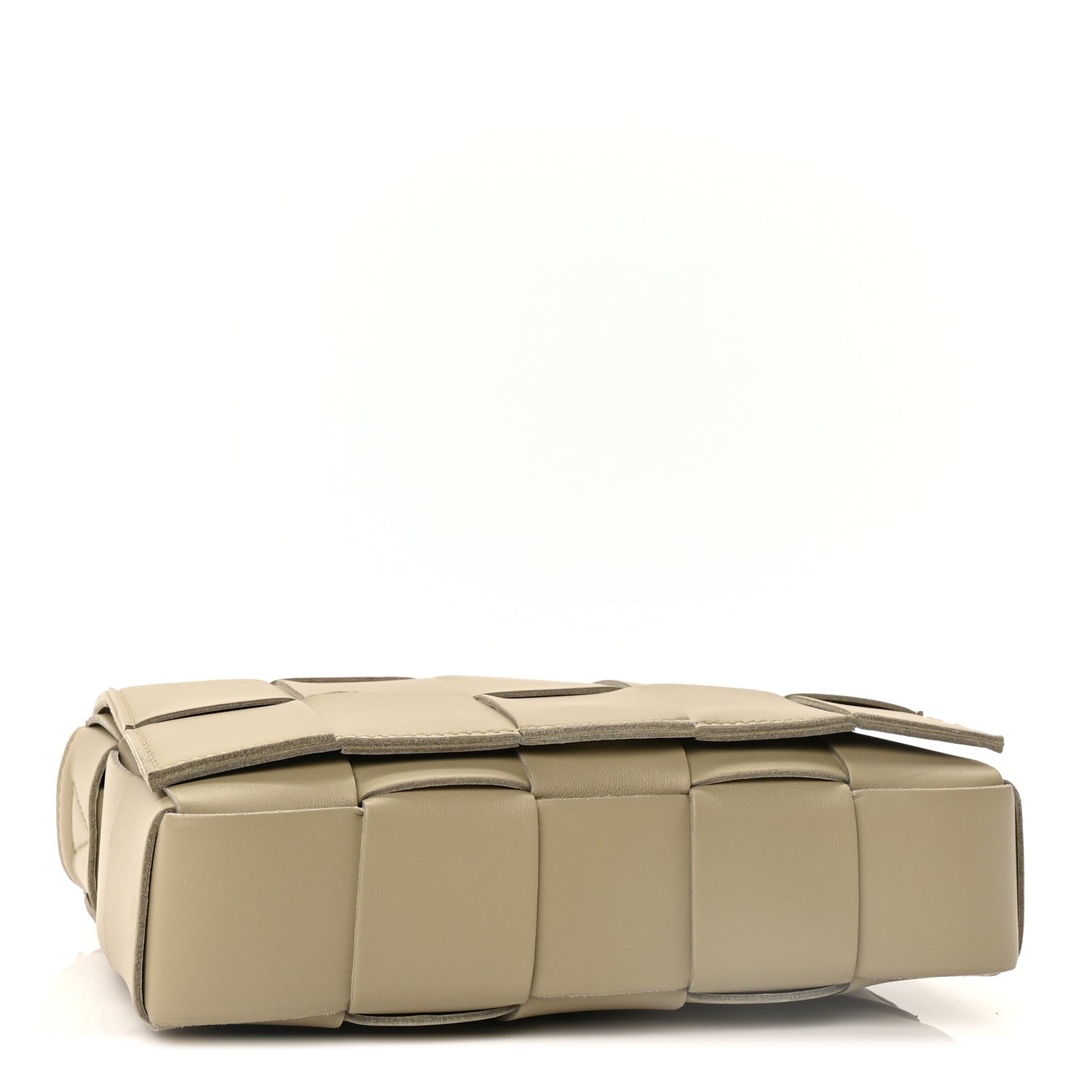 Bottega Veneta Lambskin Maxi Intrecciato Cassette Crossbody Bag  New Sauge 3 of 8