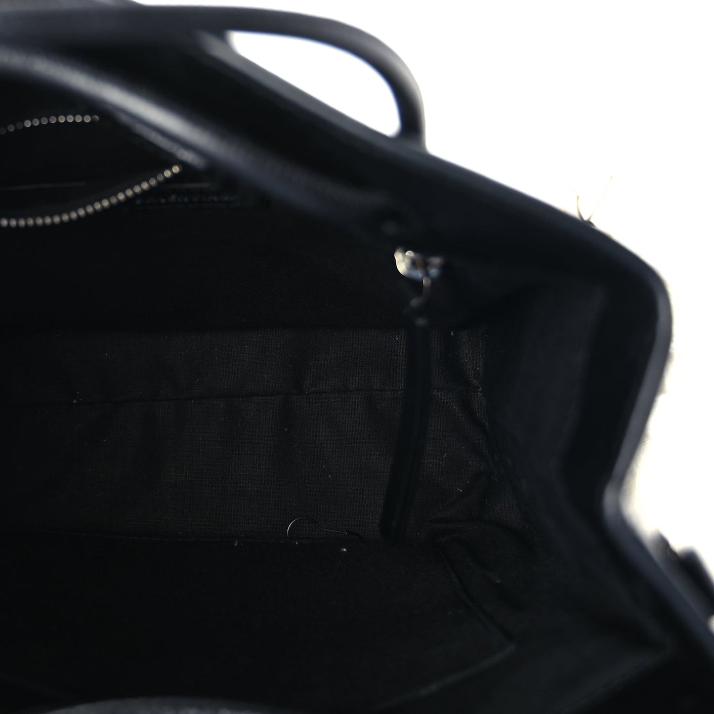 Calfskin Logo XXS Shopping Tote Black