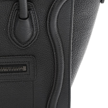 Celine Drummed Calfskin Nano Luggage Black 18 of 18