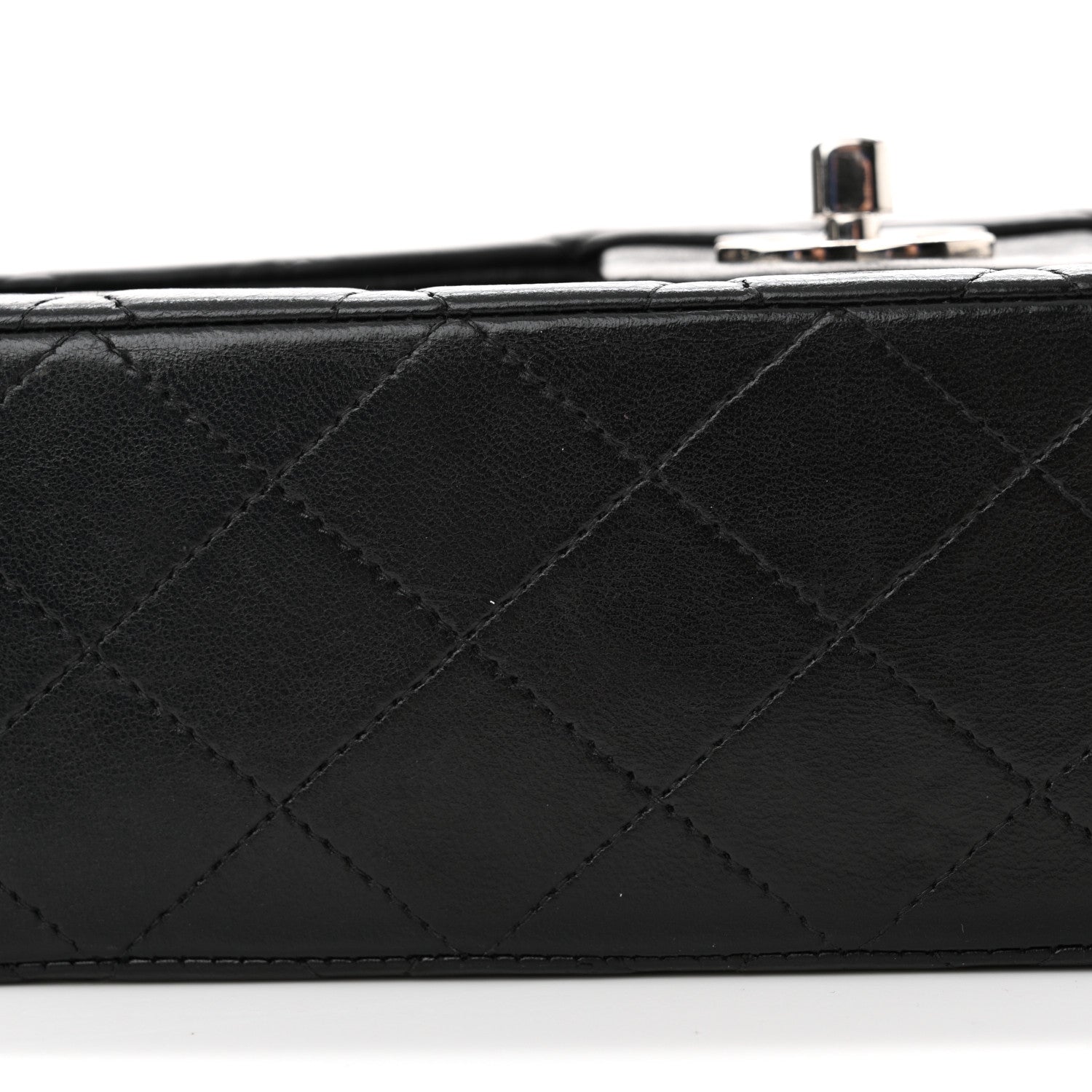 Chanel Lambskin Quilted Medium Double Flap Black 16 of 18