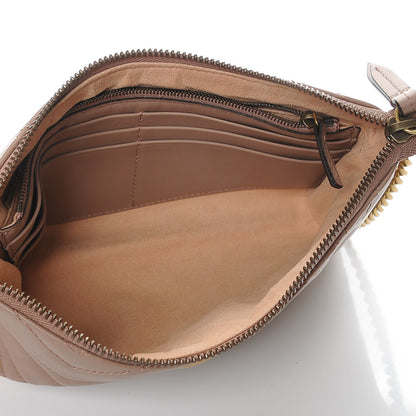 Gucci Calfskin Matelasse Mini GG Marmont Chain Bag Porcelain Rose 5 of 8