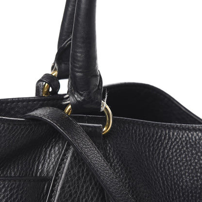Prada Vitello Daino Side Pocket Tote Black 11 of 12