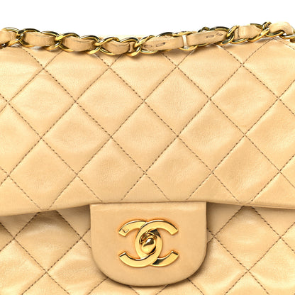 Chanel Lambskin Quilted Small Double Flap Beige 7 of 9