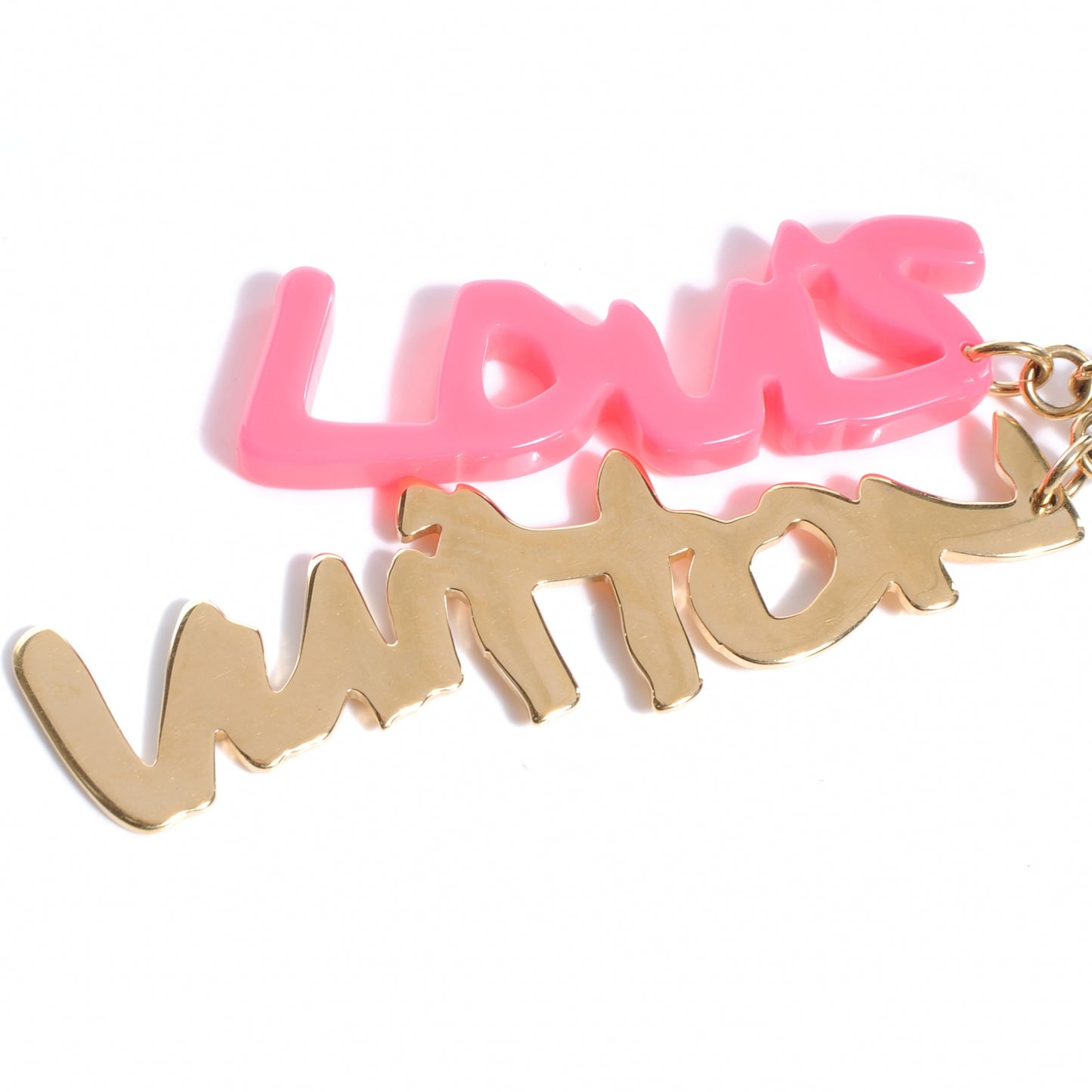 Graffiti Bag Charm Pink