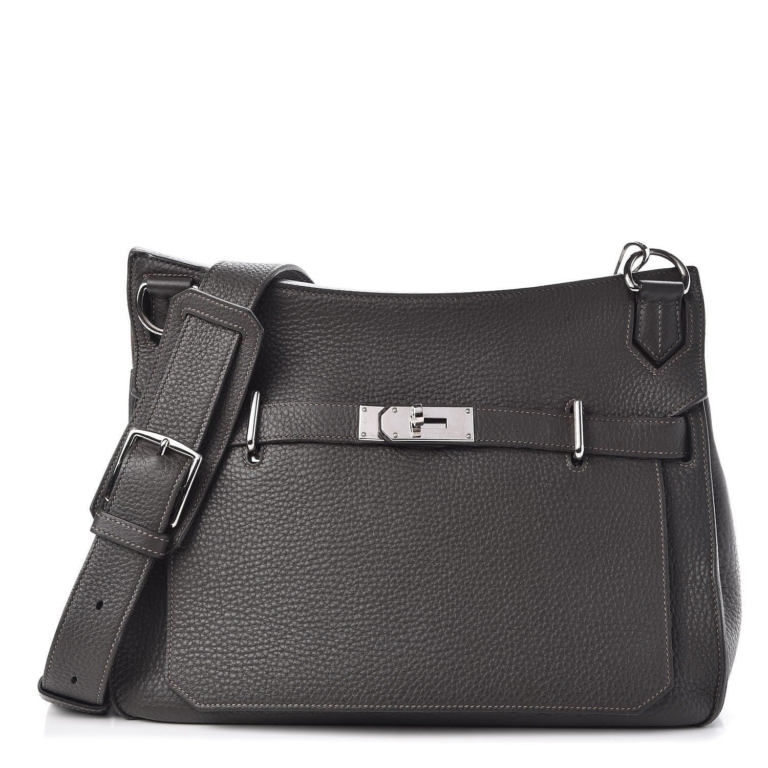 Hermes Taurillon Clemence Bicolor Jypsiere 34 Ardoise Gris Tourterelle 1 of 12