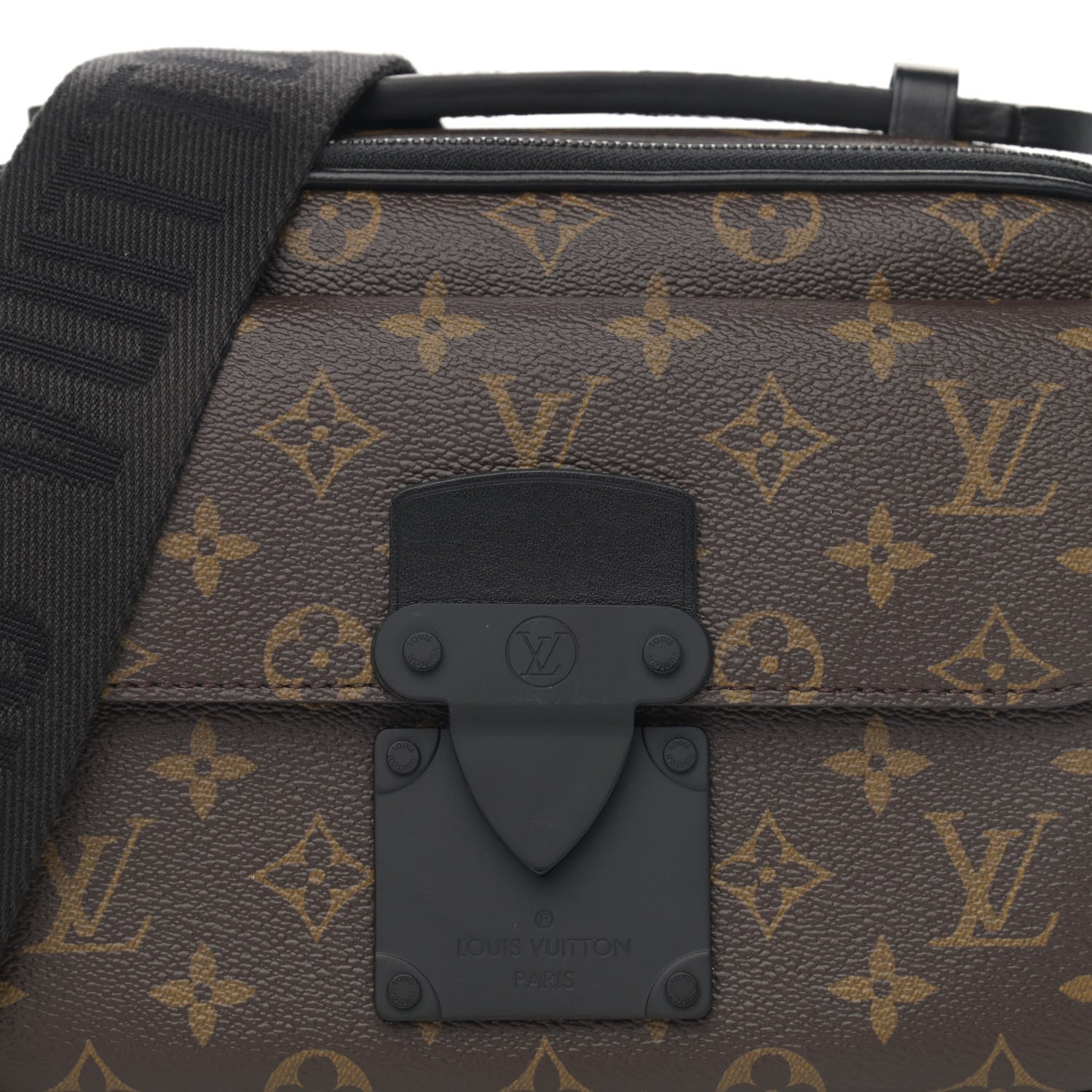 Louis Vuitton Monogram Macassar S Lock Messenger 7 of 9