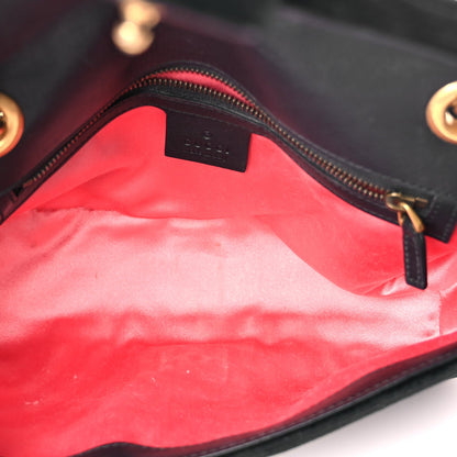 Gucci Velvet Matelasse Small GG Marmont Shoulder Bag Black 4 of 9
