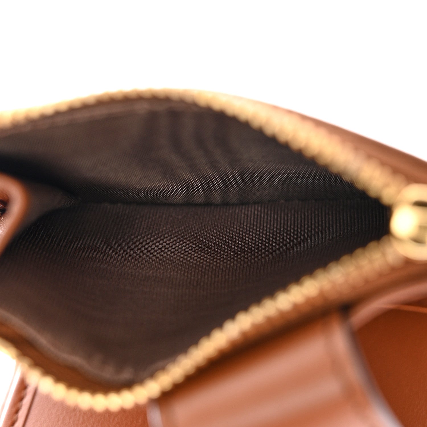 Prada Calfskin Small Triangle Wallet Cognac 6 of 9