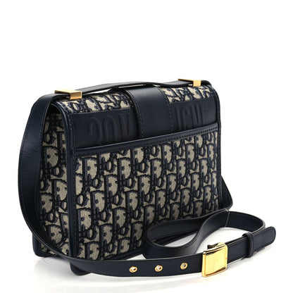 Christian Dior Oblique 30 Montaigne Flap Bag Blue 2 of 9