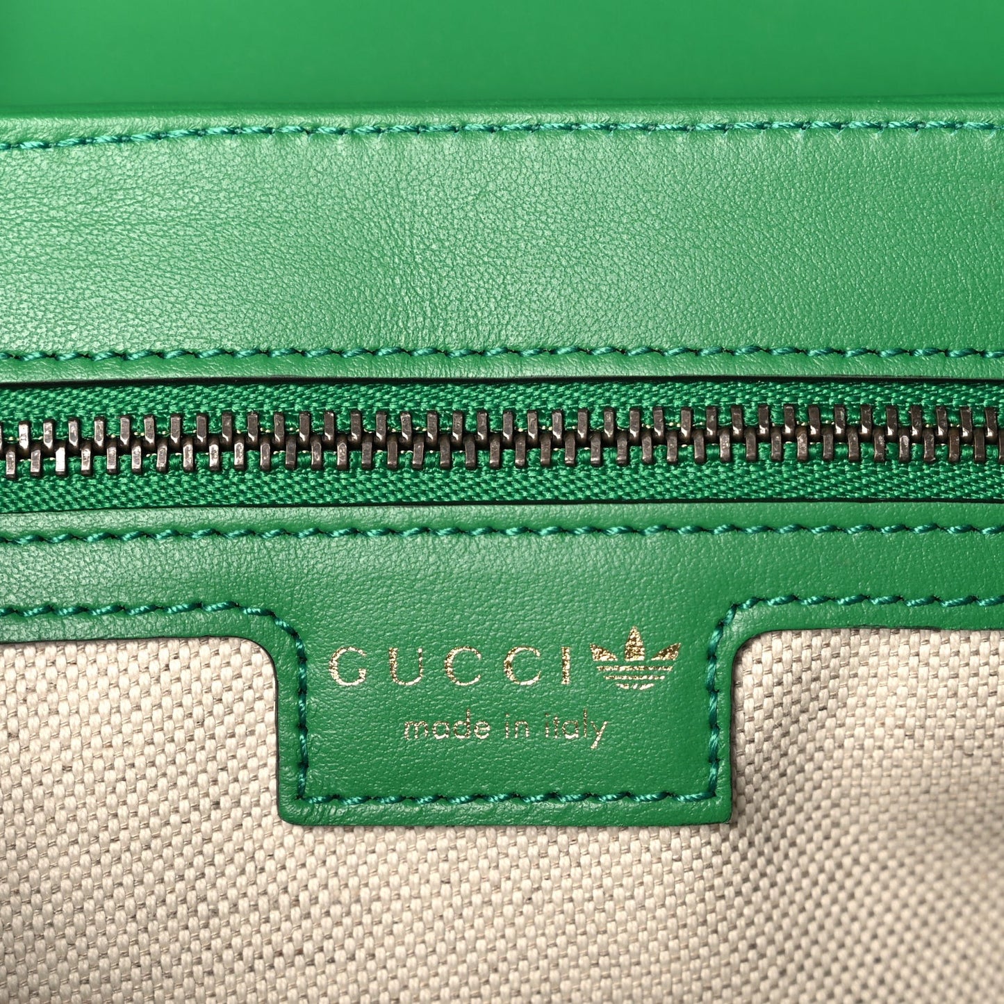 X Adidas Calfskin Matelasse Small GG Marmont Shoulder Bag Green