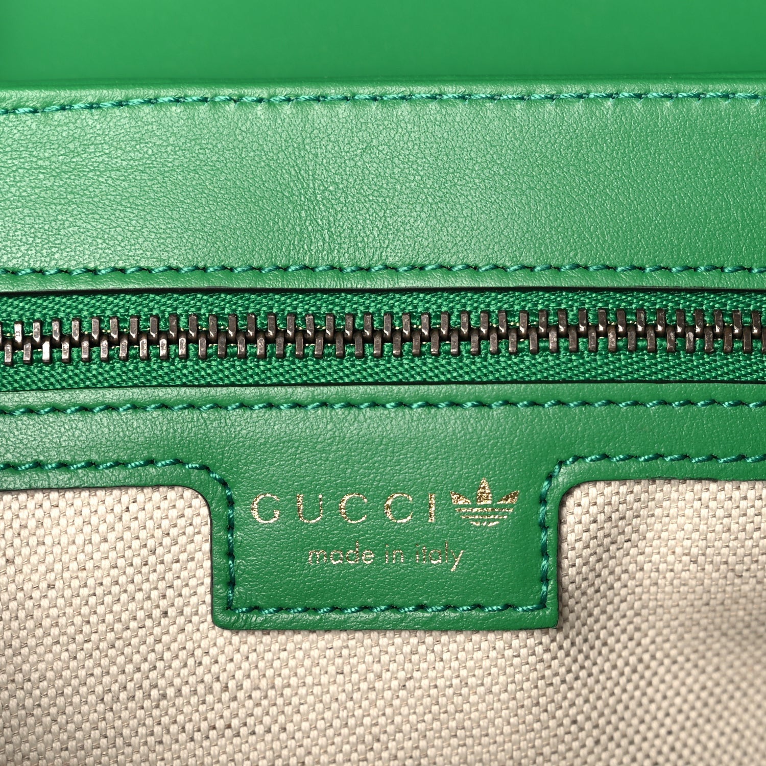Gucci X Adidas Calfskin Matelasse Small GG Marmont Shoulder Bag Green 5 of 9