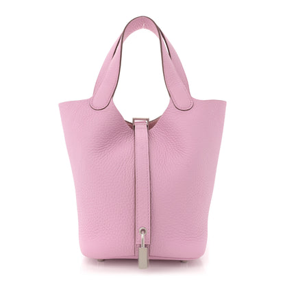 Hermes Taurillon Clemence Picotin Lock 18 PM Mauve Sylvestre 1 of 10