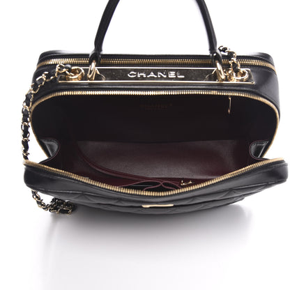 Chanel Lambskin Quilted Large Trendy CC Bowling Bag Black 5 of 11