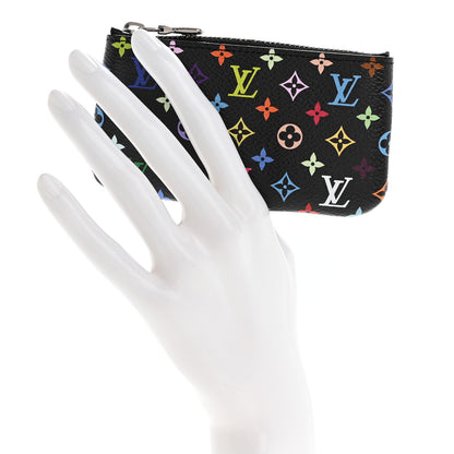 Louis Vuitton LV X TM Monogram Multicolor Key Pouch Black 2 of 8