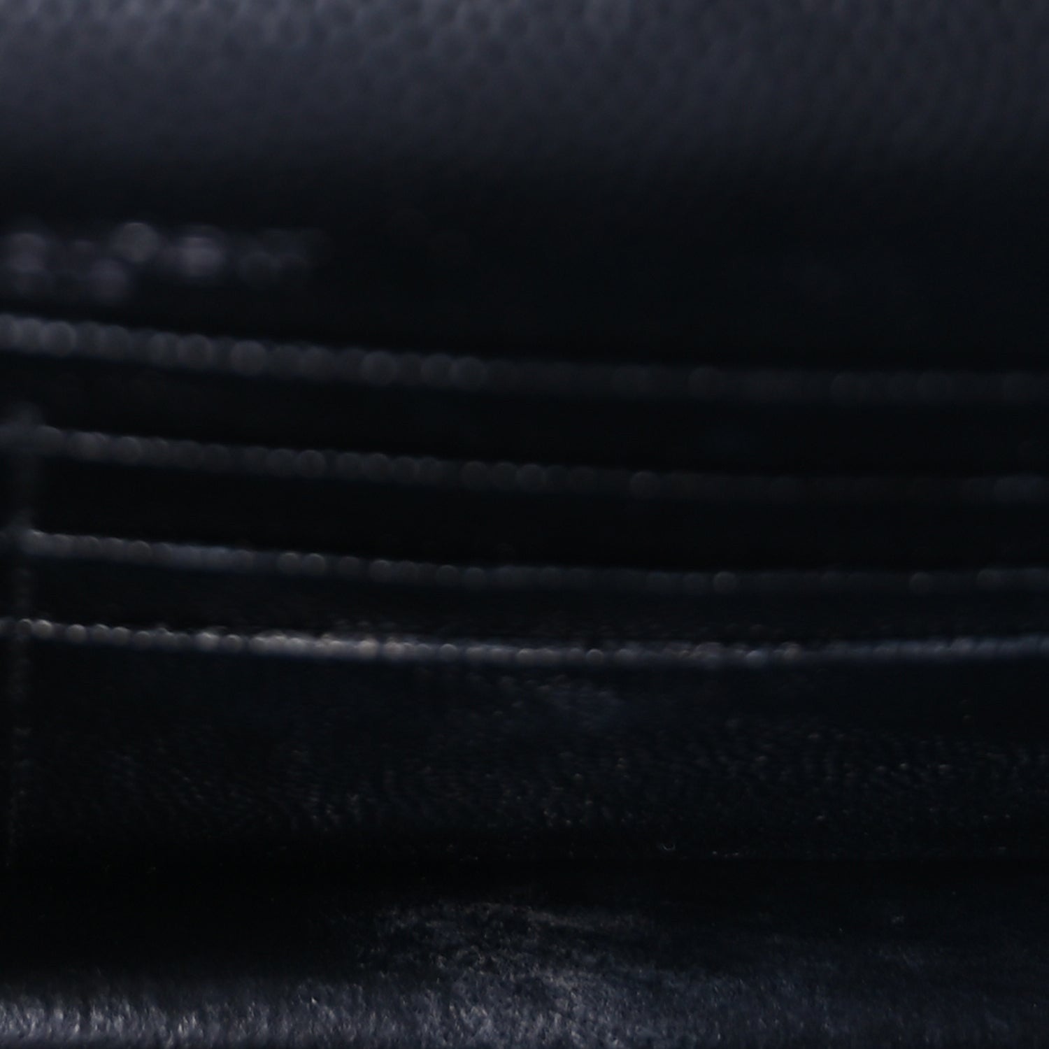 Saint Laurent Grain De Poudre Matelasse Chevron Monogram Envelope Chain Wallet Black 4 of 8