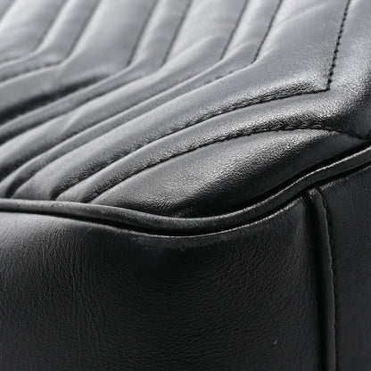 Gucci Calfskin Matelasse Large GG Marmont Shoulder Bag Black 11 of 15