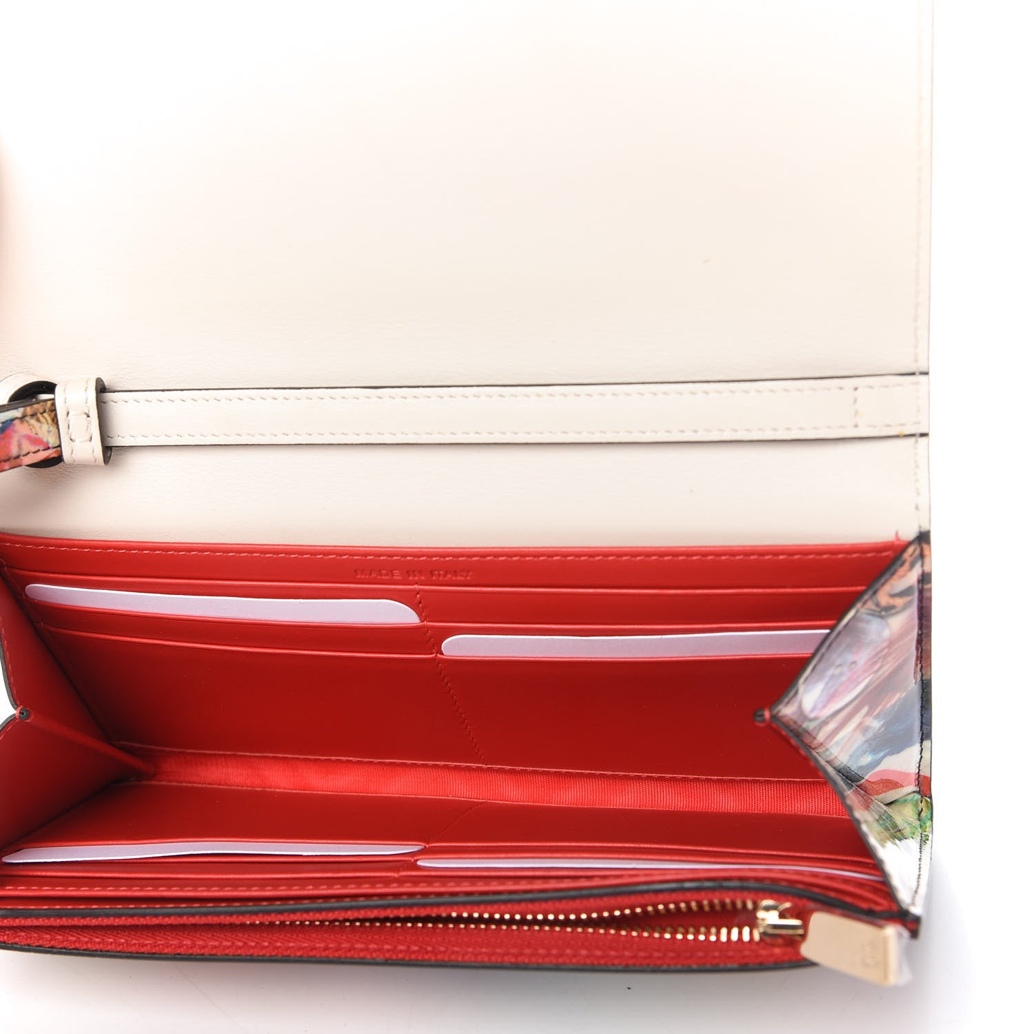 Christian Louboutin Patent Printed Collage Flap Wallet Multicolor 5 of 10