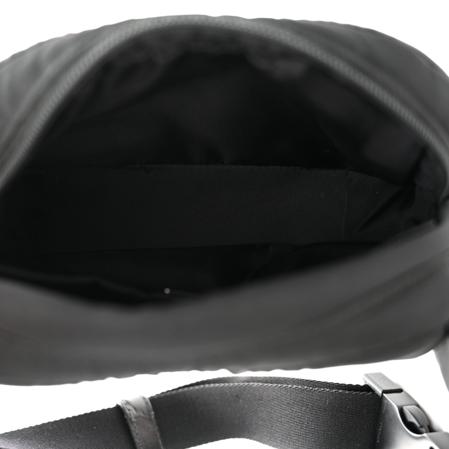 Tessuto Nylon Soft Padded Belt Bag Black