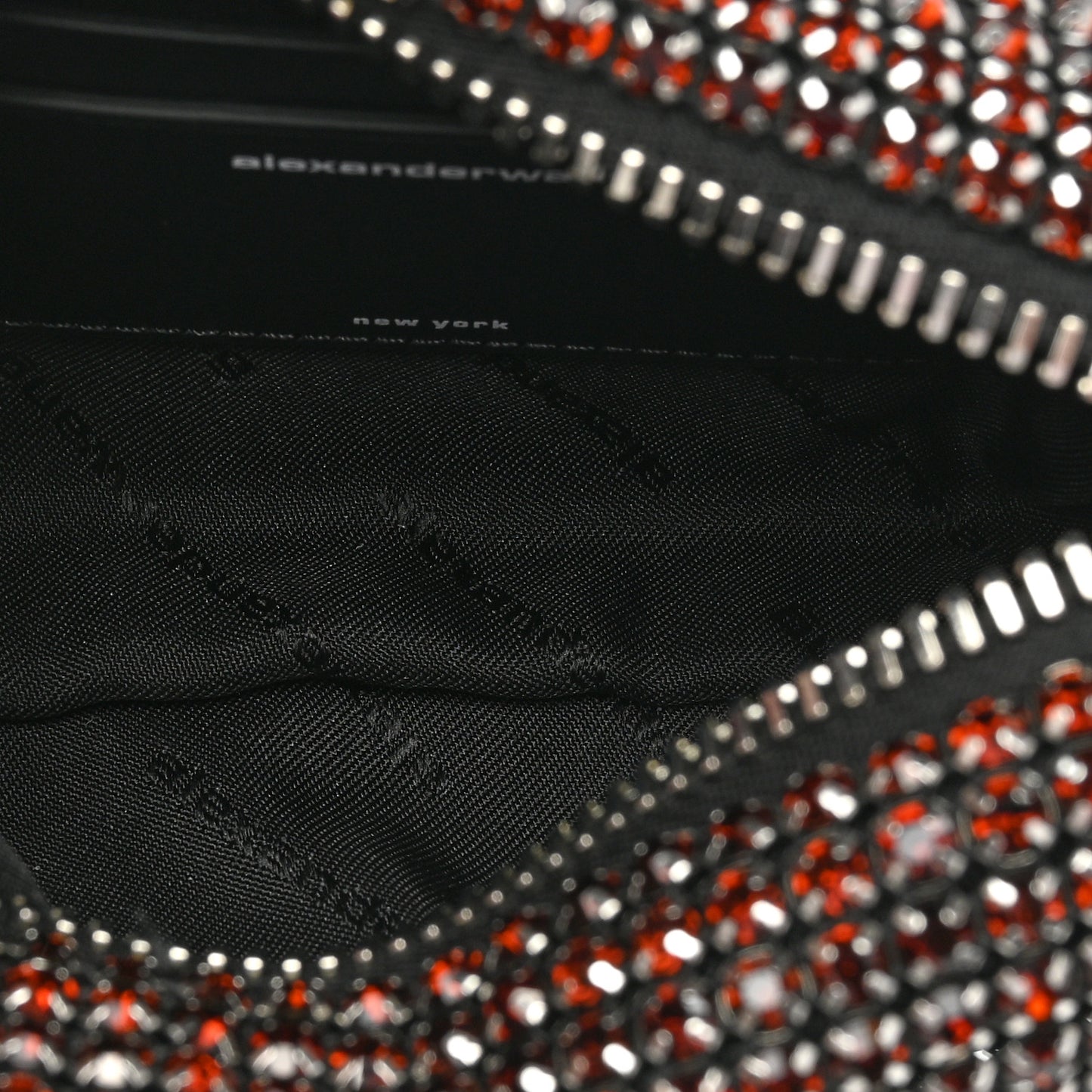 Mesh Crystal Rhinestone Mini Heiress Pouch Cola