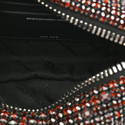 Alexander Wang Mesh Crystal Rhinestone Mini Heiress Pouch Cola 5 of 8