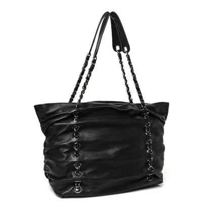 Chanel Lambskin Timeless Sharpei Chain Shoulder Bag Black 3 of 7