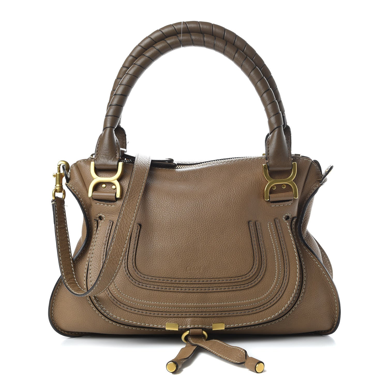 Chloe Calfskin Medium Marcie Satchel Nut 1 of 9