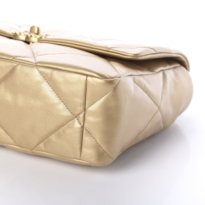 Chanel Goatskin Quilted Large 19 Flap Gold 10 of 10