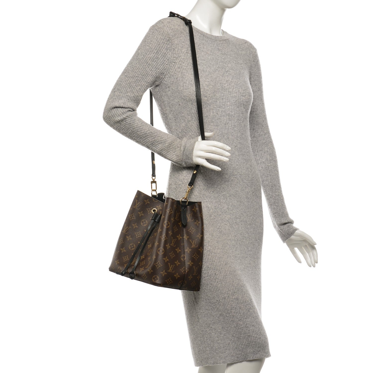 Louis Vuitton Monogram Neonoe MM Black 2 of 6