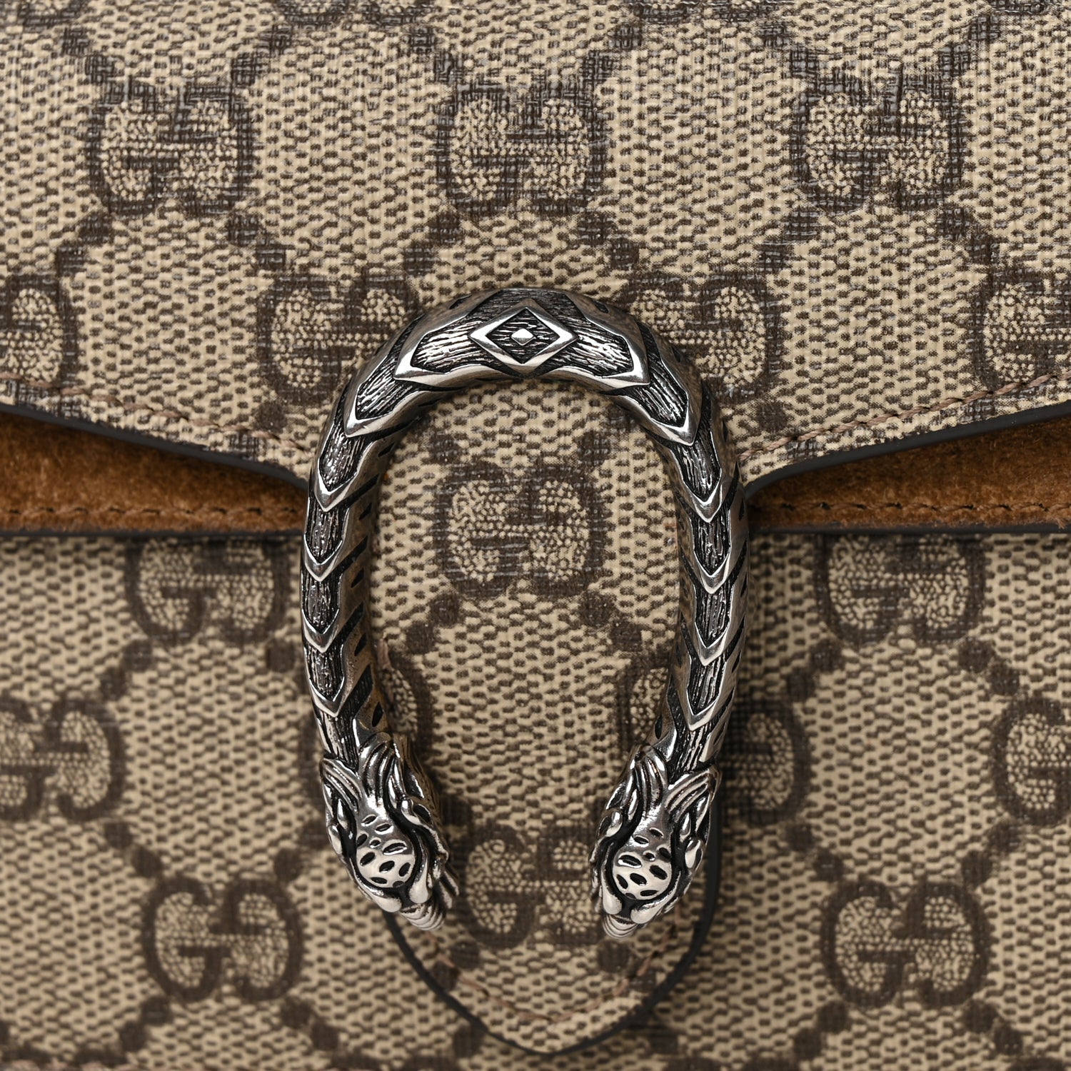 Gucci GG Supreme Monogram Super Mini Dionysus Shoulder Bag Taupe 6 of 11