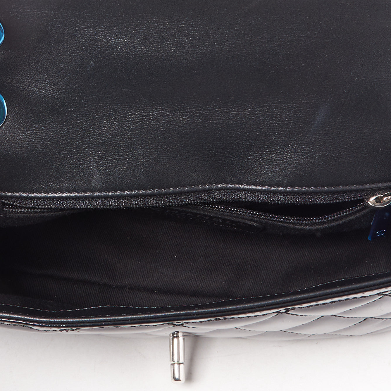 Chanel Patent Quilted Small Coco Shine Flap Black 4 of 9