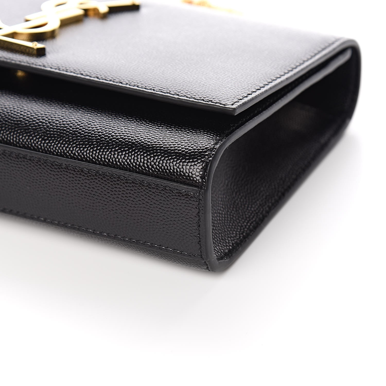 Saint Laurent Grain De Poudre Small Monogram Kate Satchel Black 8 of 9