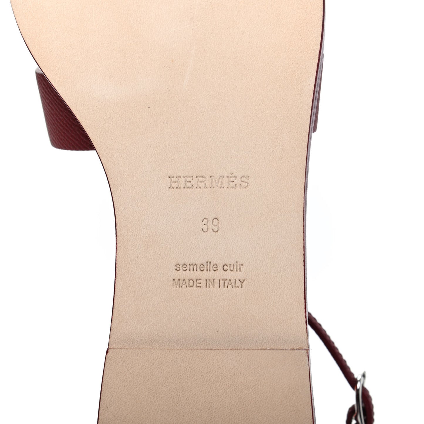 Epsom Santorini Sandals 39 Rouge Tomette