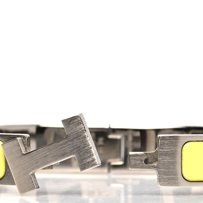 Hermes Matte Enamel Narrow Clic Clac HH Bracelet T5 Lime 4 of 5