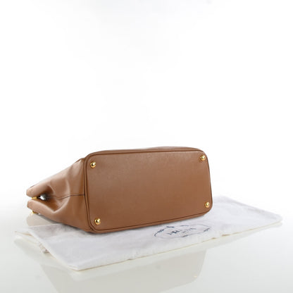 Prada Saffiano Large Galleria Double Zip Tote Caramel 4 of 9