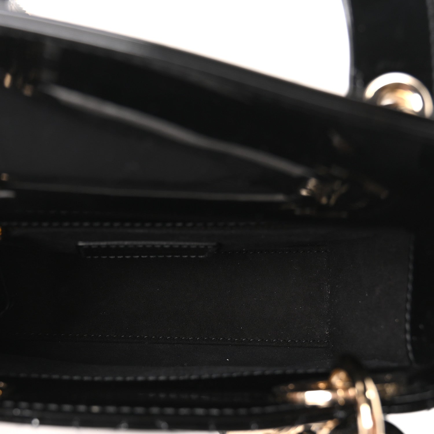 Christian Dior Patent Cannage Mini Lady Dior Black 5 of 11