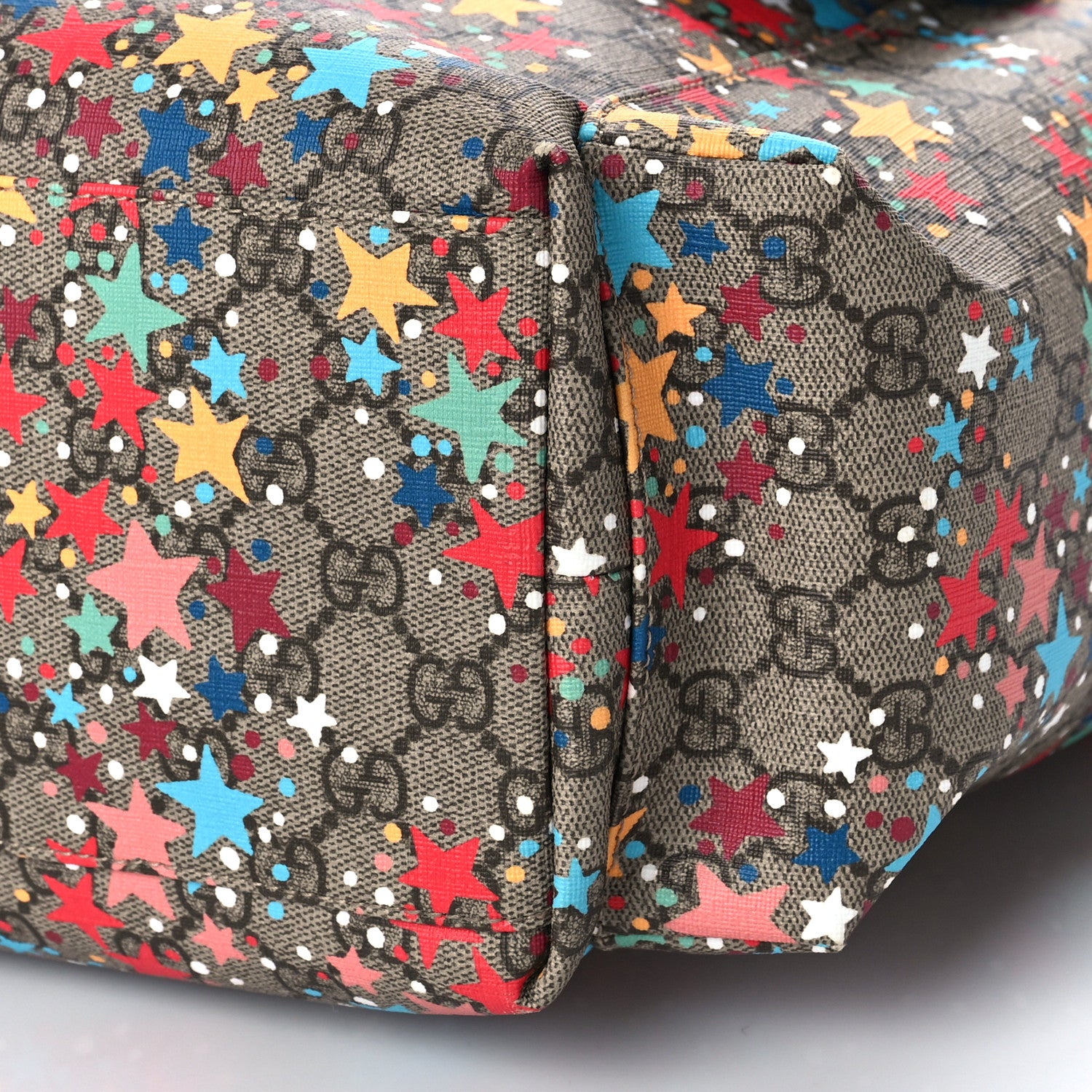 Gucci GG Supreme Monogram Star Print Diaper Bag Blue Multicolor 11 of 11