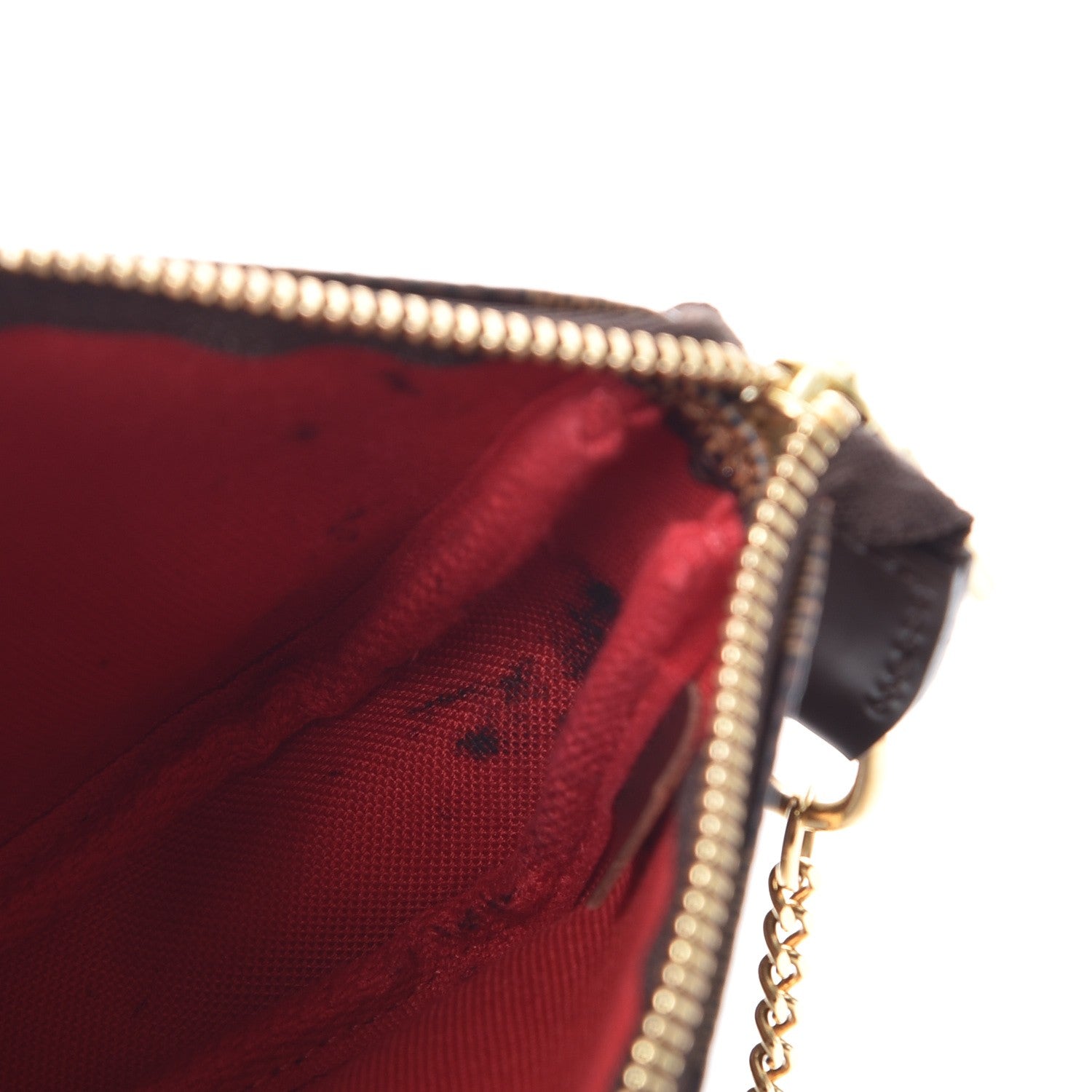 Louis Vuitton Damier Ebene Mini Pochette Accessories 8 of 11