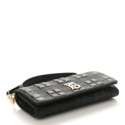 Burberry Lambskin Quilted Lola Chain Wallet Black 4 of 9