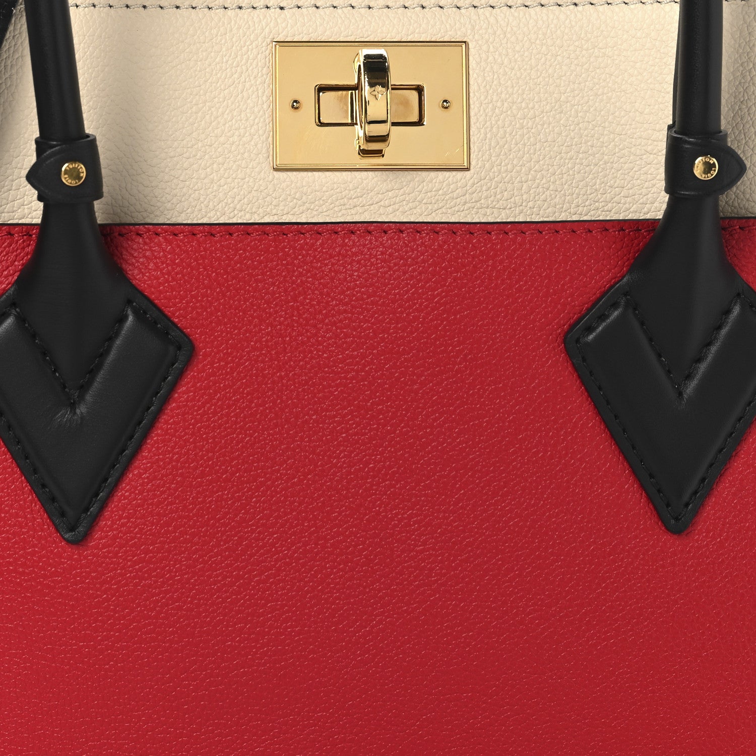 Louis Vuitton Calfskin Monogram On My Side Pirate Red 7 of 11