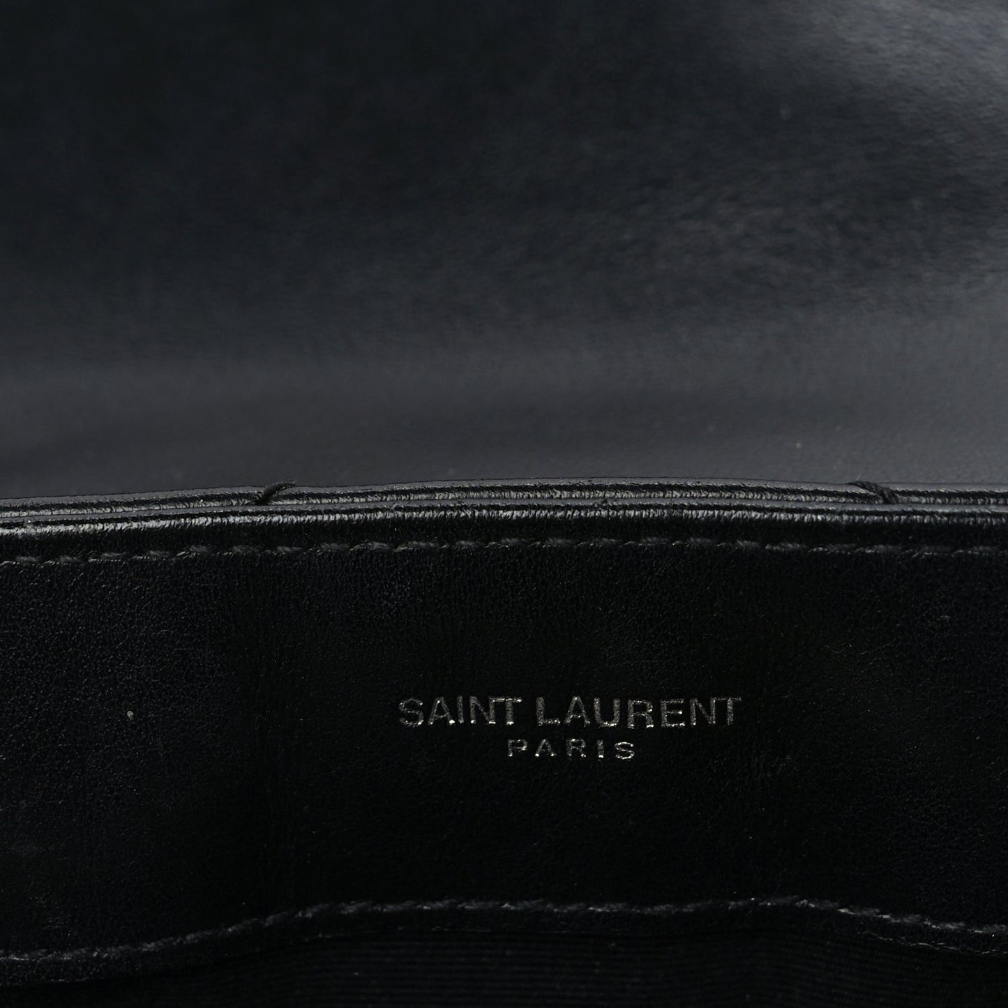 Calfskin Y Quilted Monogram Small Loulou Chain Satchel Black