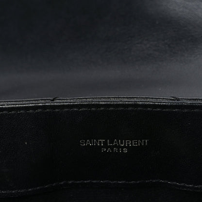 Saint Laurent Calfskin Y Quilted Monogram Small Loulou Chain Satchel Black 5 of 8