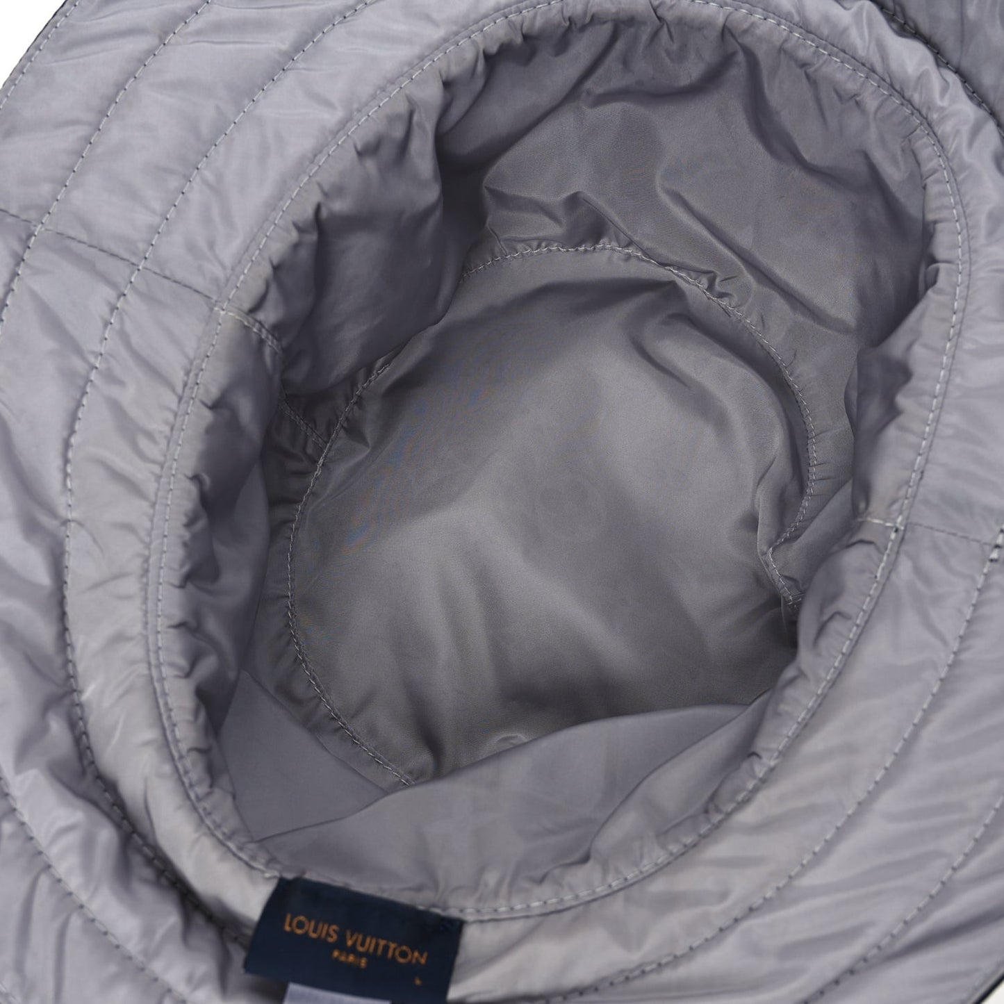 Nylon Monogram Reversible Rain Bucket Hat L Black