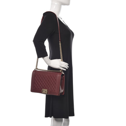 Chanel Lambskin Quilted New Medium Boy Flap Red 2 of 17