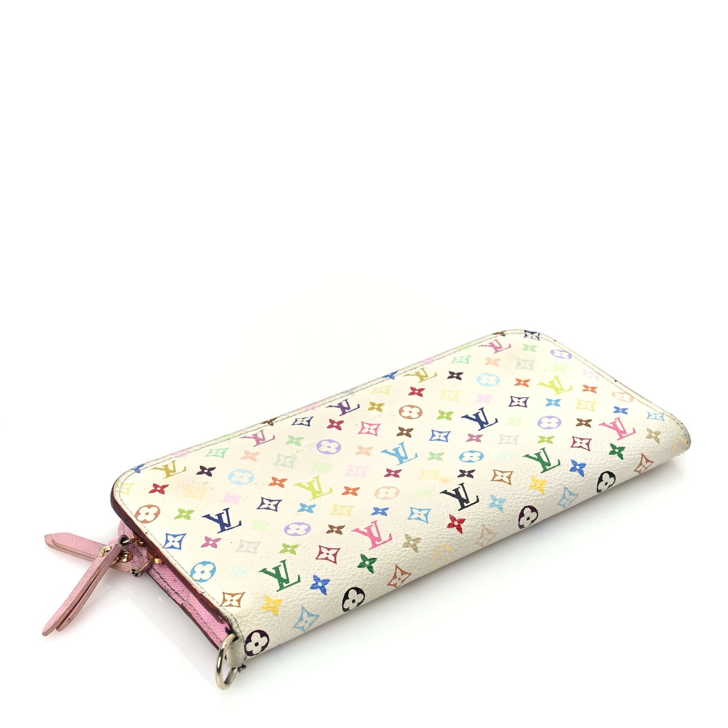 Louis Vuitton Monogram Multicolor Insolite Wallet White Litchi 5 of 7