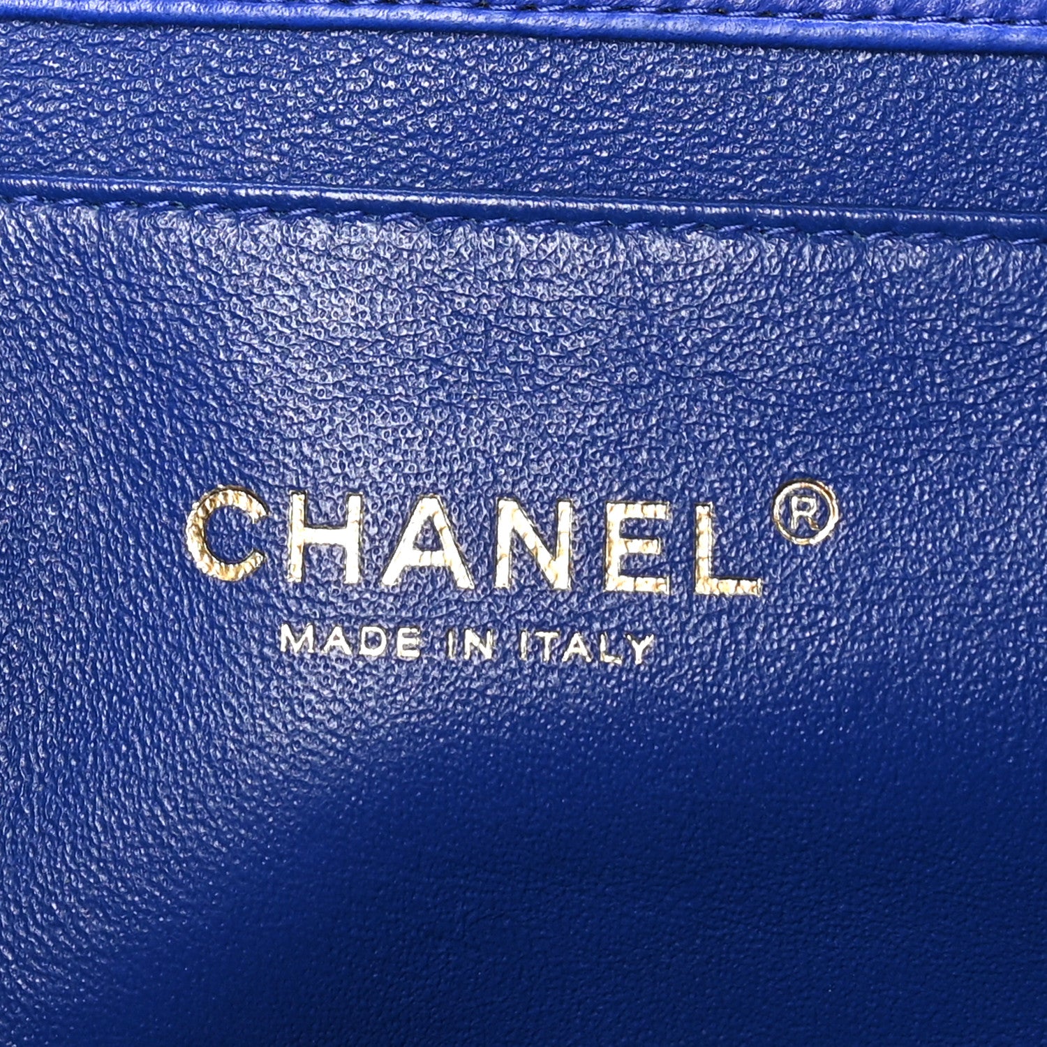 Chanel Lambskin Quilted Clutch Flap Blue 6 of 10