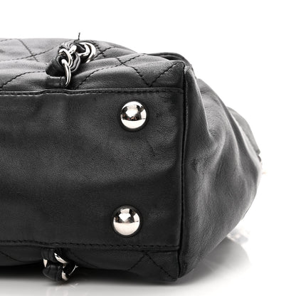 Chanel Lambskin Quilted Medium Chain Around Tote Black 9 of 12